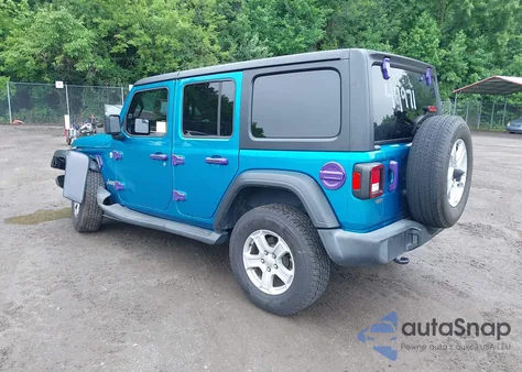 2020 Jeep Wrangler Unlimited Sport S 4X4 from USA, damaged, VIN 1C4HJXDG3LW323461